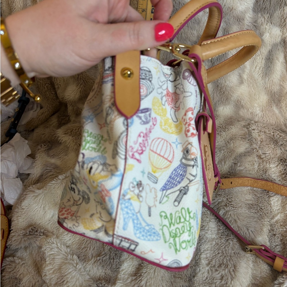 Disney Dooney & Bourke Passport Holder Exclusive- Mini Satchel- Rare Find - Picture 7 of 16